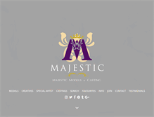 Tablet Screenshot of majestic-models.com